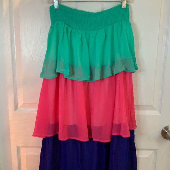 COLORFUL RUFFLE SKIRT SIZE L NWT - Picture 6 of 8
